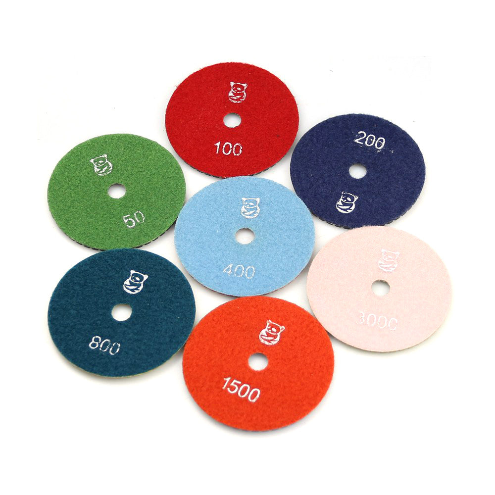 10 pieces 4"/100mm Flexible Wet Polishing Pad P50-P5000