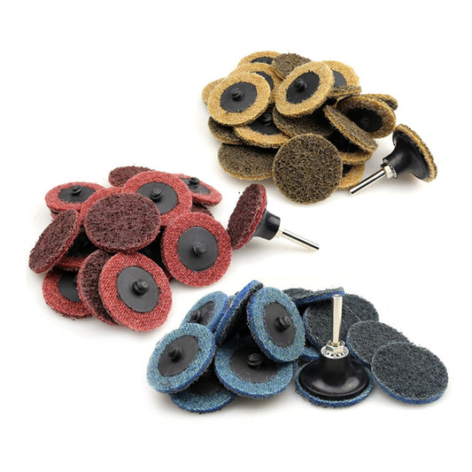 100 pcs 2"/3" Surface Conditioning Quick Change Sanding Discs Prep Pad Drill Air Grinder Rotary Tools