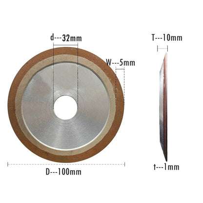 1 piece Dia. 75mm/100mm/125/150mm PDX Diamond Grinding Disc Resin Abrasive Wheel P150 Saw Knife Blade Polishing