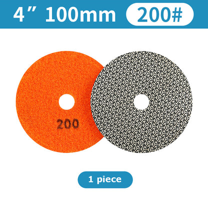 1 piece 3"-6" Electroplated Diamond Grinding Disc Round Polishing Pad for Marble Tile Rock Plate Glass Edge Grinding Chamfering