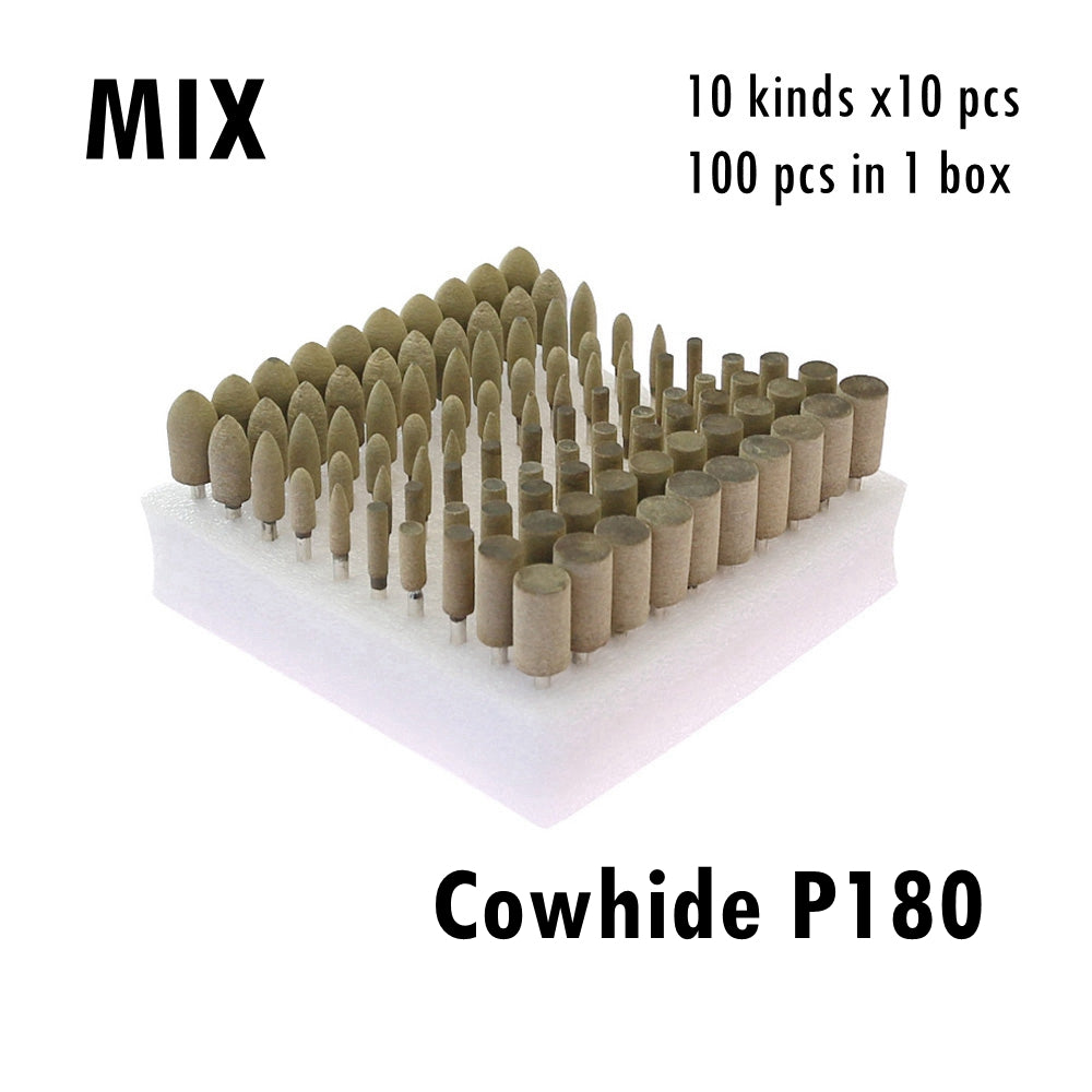 100 pcs/Box Mounted Points Grinding Heads Mini Electric Drill Accessories Polishing Wheel Bobs