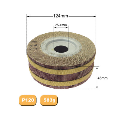 1 piece 6"/8" Flange Abrasive Flap Wheel Sanding Cloth Mop Wheel Metal Wood Polishing Grinding