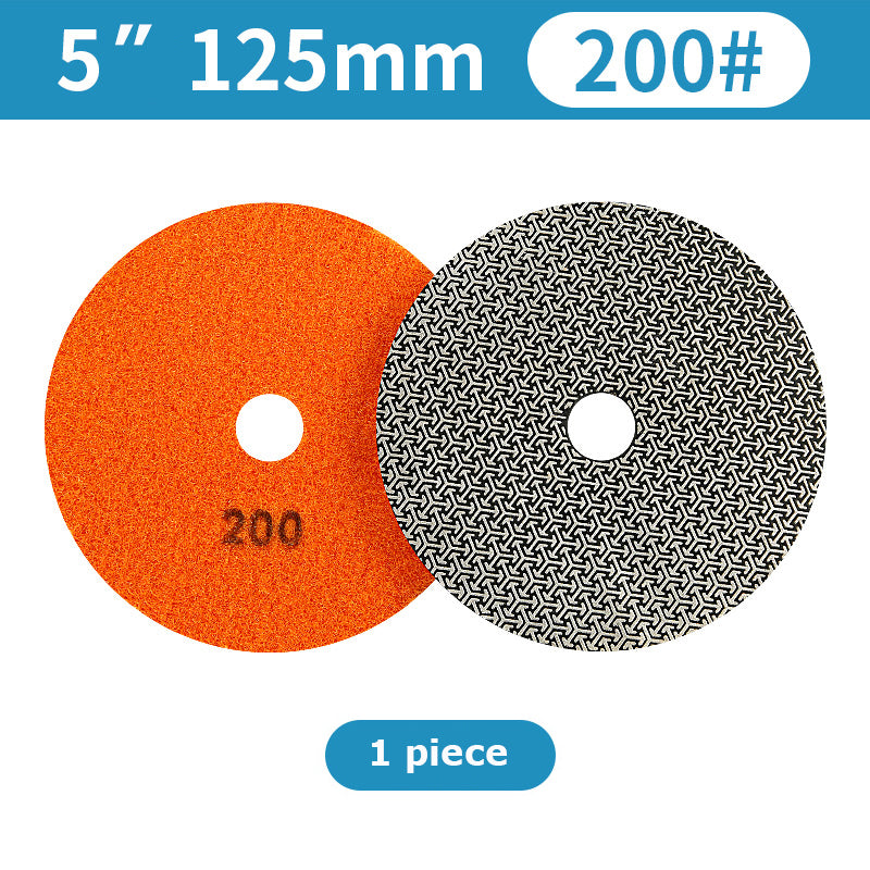 1 piece 3"-6" Electroplated Diamond Grinding Disc Round Polishing Pad for Marble Tile Rock Plate Glass Edge Grinding Chamfering