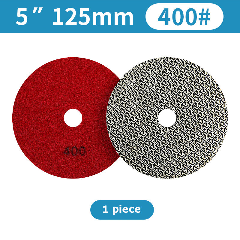 1 piece 3"-6" Electroplated Diamond Grinding Disc Round Polishing Pad for Marble Tile Rock Plate Glass Edge Grinding Chamfering