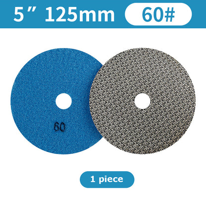 1 piece 3"-6" Electroplated Diamond Grinding Disc Round Polishing Pad for Marble Tile Rock Plate Glass Edge Grinding Chamfering