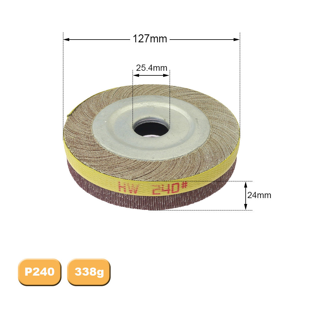 1 piece 4"/5"/6"/8" Flange Abrasive Flap Wheel Sanding Cloth Mop Wheel Metal Wood Polishing Grinding