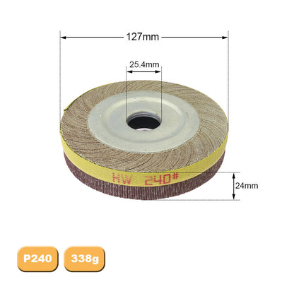 1 piece 4"/5"/6"/8" Flange Abrasive Flap Wheel Sanding Cloth Mop Wheel Metal Wood Polishing Grinding