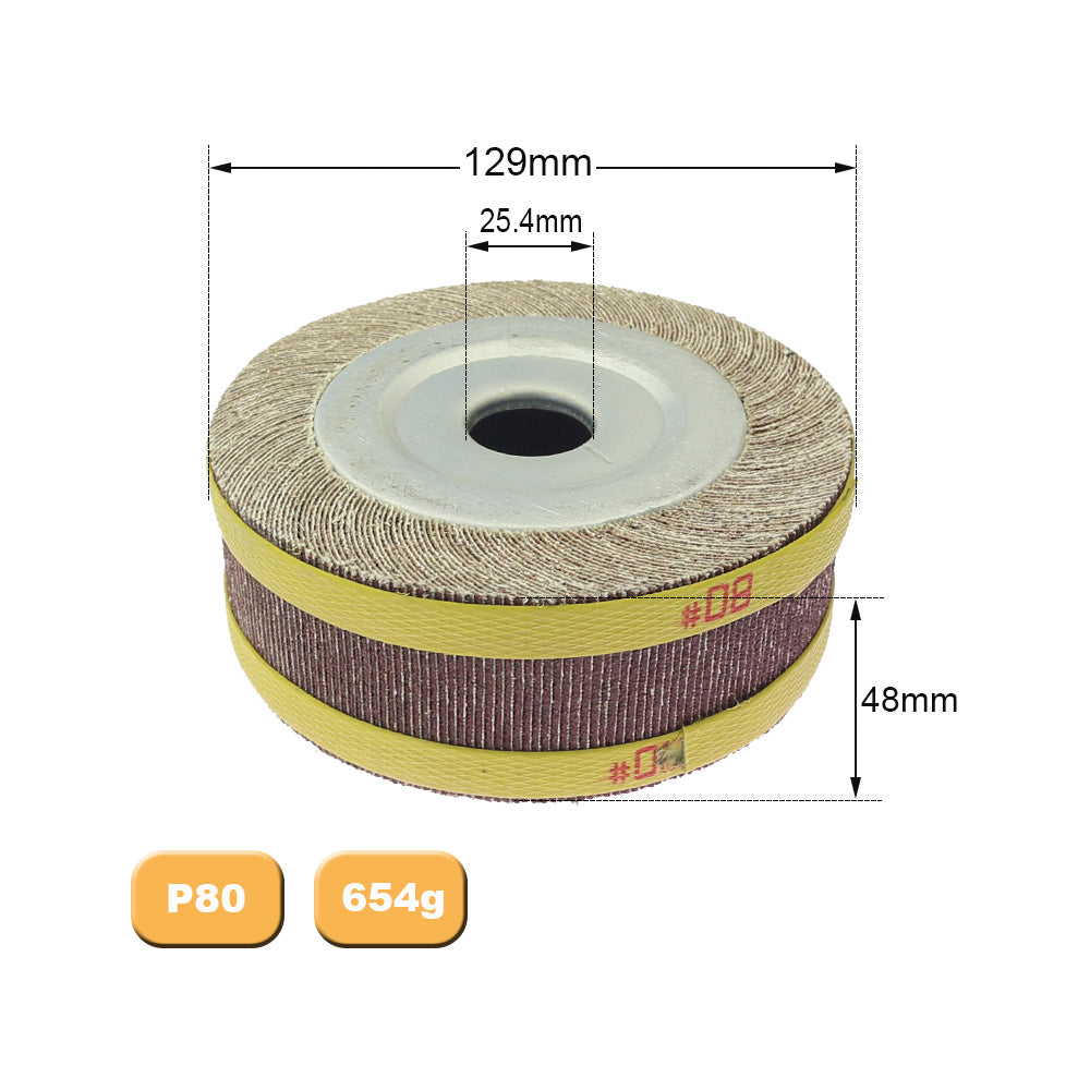 1 piece 4"/5"/6"/8" Flange Abrasive Flap Wheel Sanding Cloth Mop Wheel Metal Wood Polishing Grinding