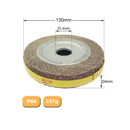 1 piece 6"/8" Flange Abrasive Flap Wheel Sanding Cloth Mop Wheel Metal Wood Polishing Grinding