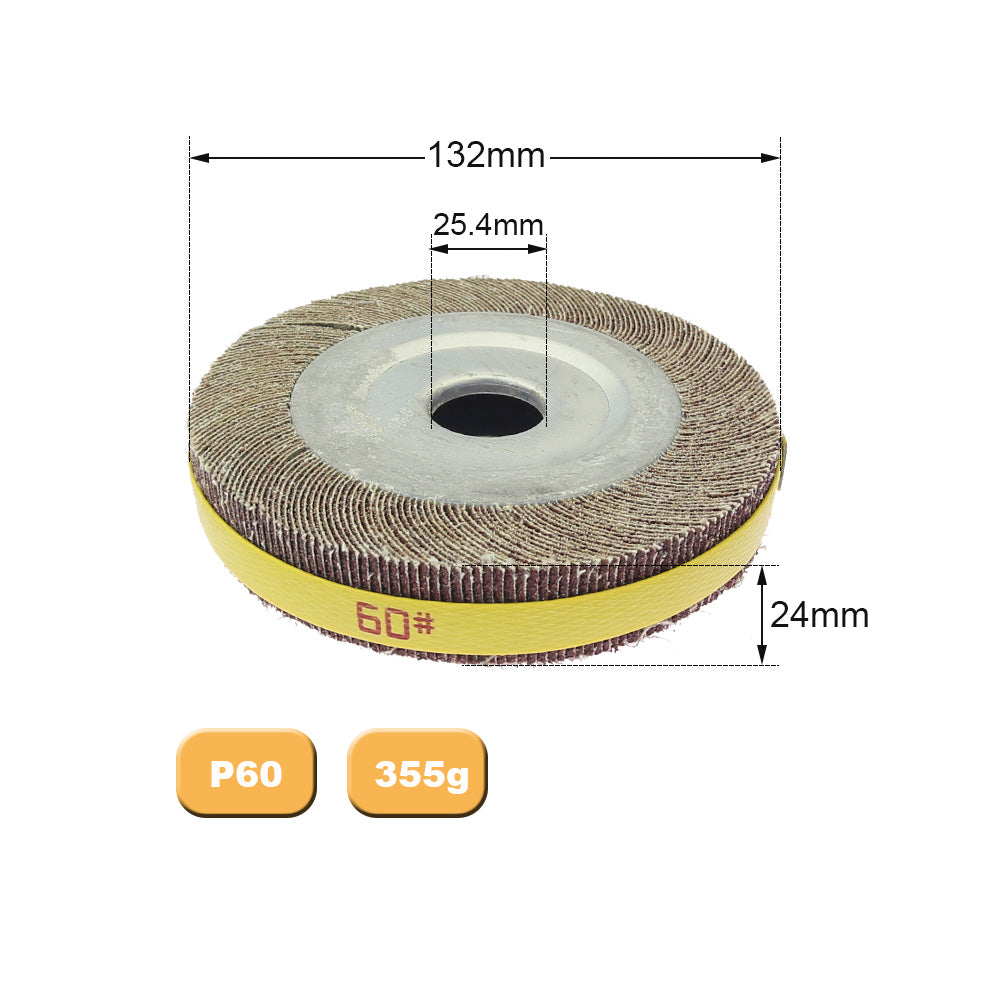 1 piece 6"/8" Flange Abrasive Flap Wheel Sanding Cloth Mop Wheel Metal Wood Polishing Grinding