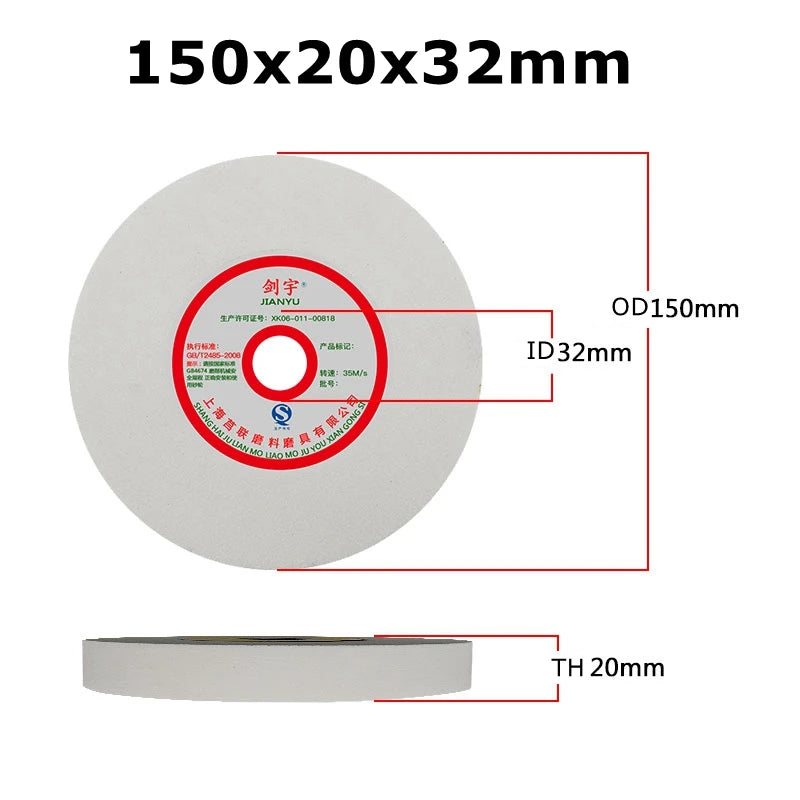 1 piece 150*20*32mm/12.7mm Ceramic Knife Grinding Abrasive Wheel