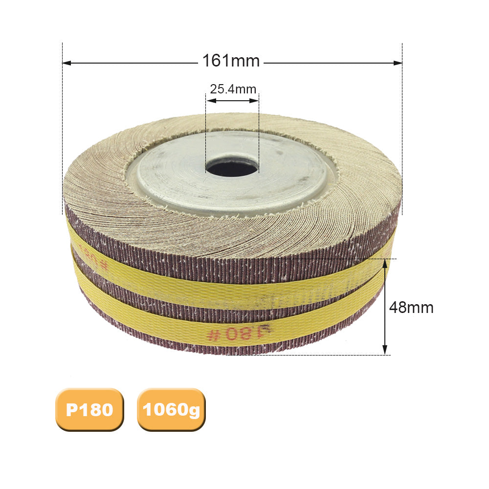 1 piece 6"/8" Flange Abrasive Flap Wheel Sanding Cloth Mop Wheel Metal Wood Polishing Grinding