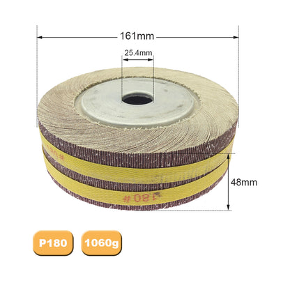 1 piece 4"/5"/6"/8" Flange Abrasive Flap Wheel Sanding Cloth Mop Wheel Metal Wood Polishing Grinding