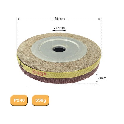 1 piece 4"/5"/6"/8" Flange Abrasive Flap Wheel Sanding Cloth Mop Wheel Metal Wood Polishing Grinding