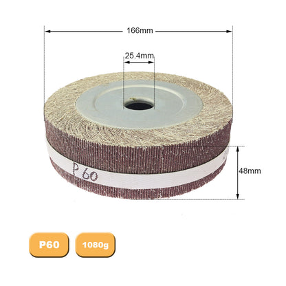 1 piece 4"/5"/6"/8" Flange Abrasive Flap Wheel Sanding Cloth Mop Wheel Metal Wood Polishing Grinding