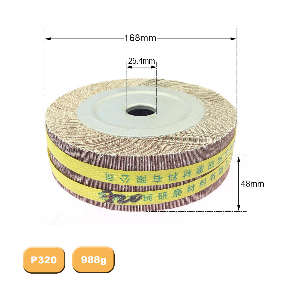 1 piece 6"/8" Flange Abrasive Flap Wheel Sanding Cloth Mop Wheel Metal Wood Polishing Grinding