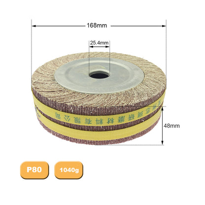 1 piece 6"/8" Flange Abrasive Flap Wheel Sanding Cloth Mop Wheel Metal Wood Polishing Grinding