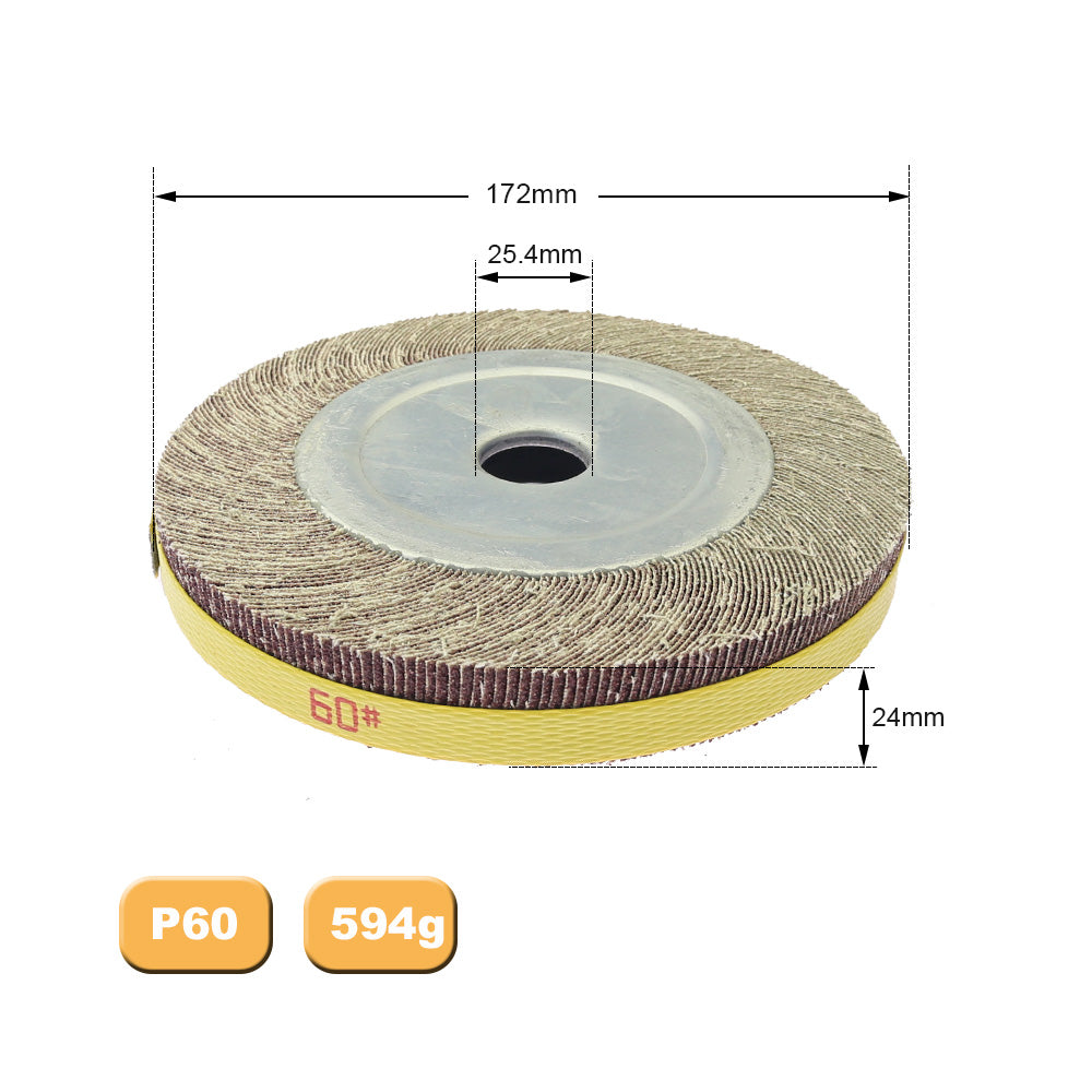 1 piece 4"/5"/6"/8" Flange Abrasive Flap Wheel Sanding Cloth Mop Wheel Metal Wood Polishing Grinding