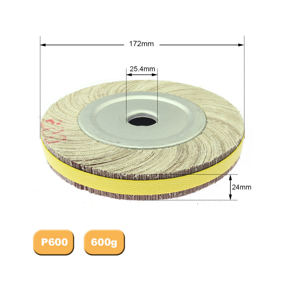 1 piece 6"/8" Flange Abrasive Flap Wheel Sanding Cloth Mop Wheel Metal Wood Polishing Grinding