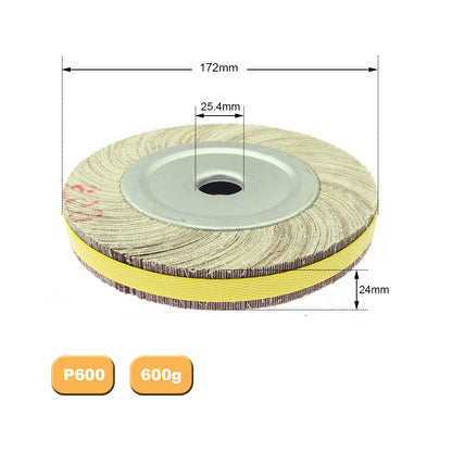 1 piece 6"/8" Flange Abrasive Flap Wheel Sanding Cloth Mop Wheel Metal Wood Polishing Grinding