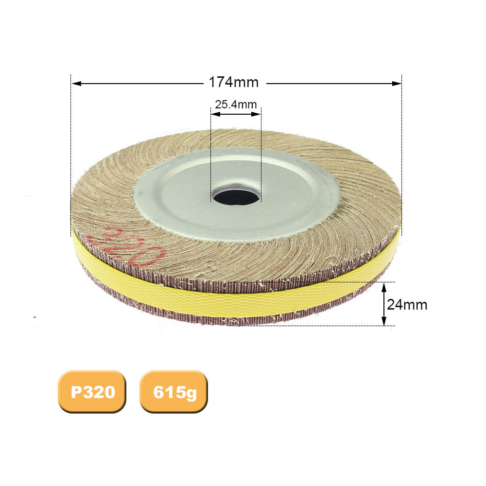 1 piece 6"/8" Flange Abrasive Flap Wheel Sanding Cloth Mop Wheel Metal Wood Polishing Grinding