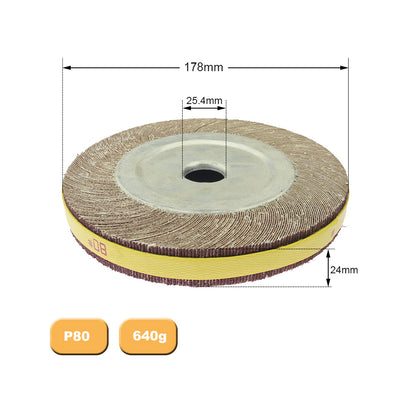 1 piece 4"/5"/6"/8" Flange Abrasive Flap Wheel Sanding Cloth Mop Wheel Metal Wood Polishing Grinding