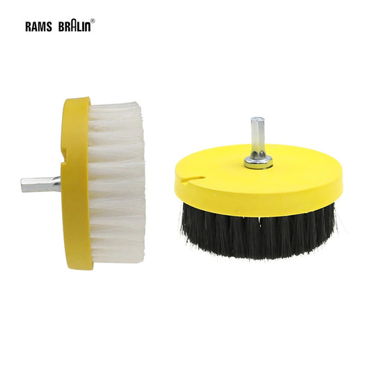 4 pcs 110mm Clean Brush Drill Wheel for Sofa Carpet Car interiors Floor Cleaning