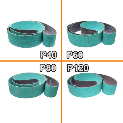 4 pieces 2000x50mm Zirconia Alumina 577F Abrasive Sanding Belts Knife Grinder Sharpener Tool P40 P60 P80 P120