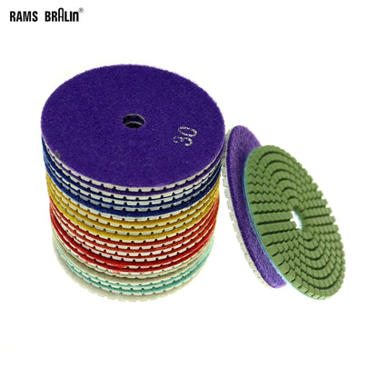 20 pcs Diamond Wet Flexible Polishing Pad P30 to P3000 for Mable Granite Ceramic Tiles Grinding