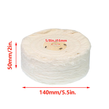 1 piece Thicken Cotton Buffing Wheel Flannelette Lint Cloth Wheel for Metal Acrylic Stainless Steel Mirror Polishing