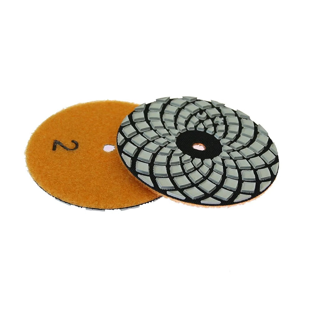 Marble 4-step Polishing Pad 100mm Dry Grinding Disc 4" for Stone 100 degree Gloss Finish