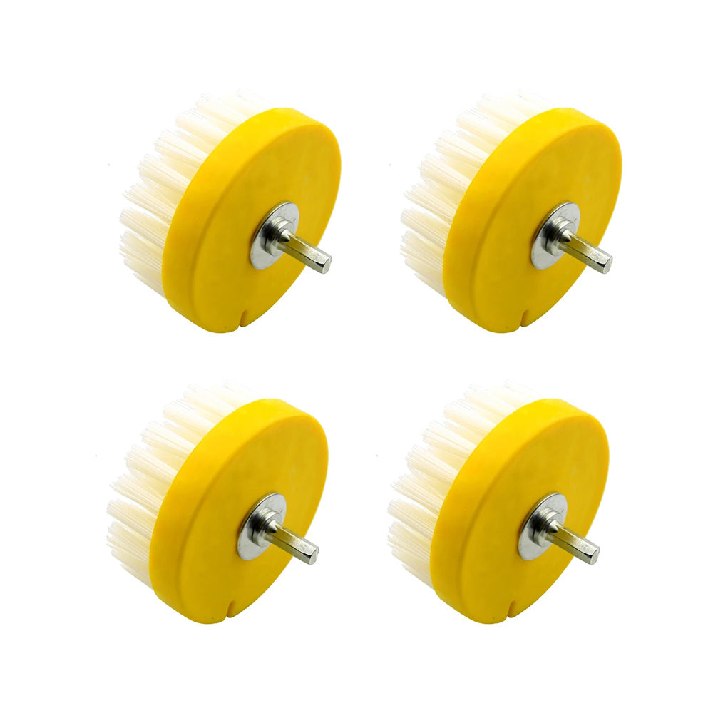 4 pcs 110mm Clean Brush Drill Wheel for Sofa Carpet Car interiors Floor Cleaning