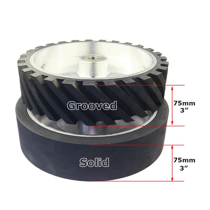 1 piece 300x75mm Belt Grinder Rubber Contact Wheel  Dynamically Balanced