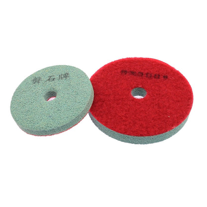 7 pcs 3"/4" Stone Sponge Fiber Flexible Grinding Disc 80mm/100mm Marble Buff Polishing Pad