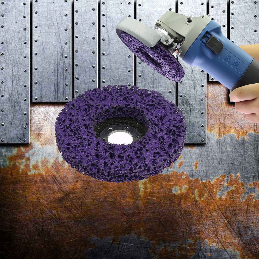 10 piece 4"/4.5"/5" Poly Strip Disc Abrasive Wheel Paint Rust Removal Clean Angle Grinder Tools