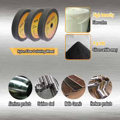 1 piece 6"/8"x1" Stainless Steel Polishing Buffing Wheel Bench Grinder Abrasive Wheel