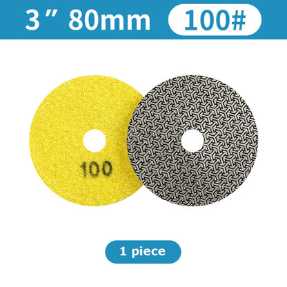 1 piece 3"-6" Electroplated Diamond Grinding Disc Round Polishing Pad for Marble Tile Rock Plate Glass Edge Grinding Chamfering