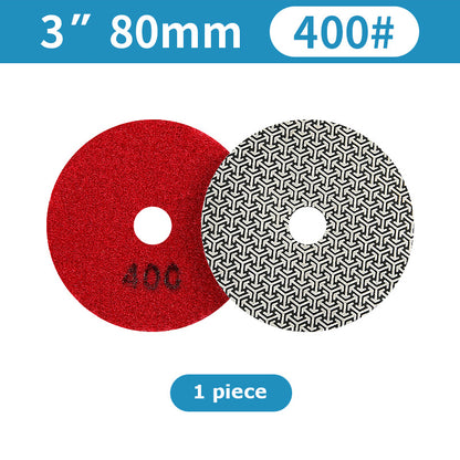 1 piece 3"-6" Electroplated Diamond Grinding Disc Round Polishing Pad for Marble Tile Rock Plate Glass Edge Grinding Chamfering