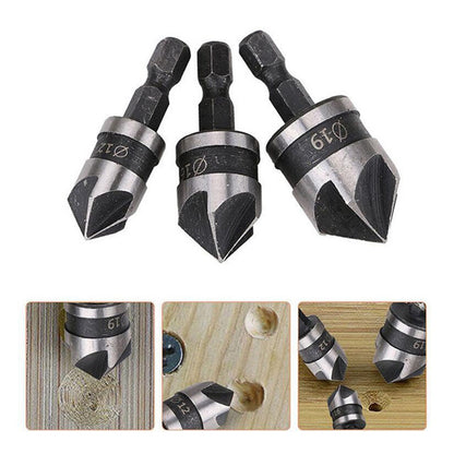 Hole Saw Sets HSS Woodworking Chamfer Milling Cutter