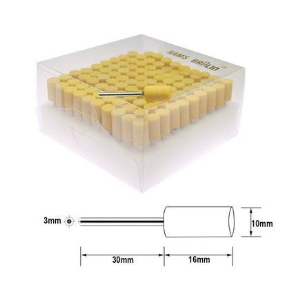 100 pcs/Box 4-10mm Ceramic Mounted Abrasive Point Set P240-320 Fine Polishing Stone for Metal Deburring Mold Dressing