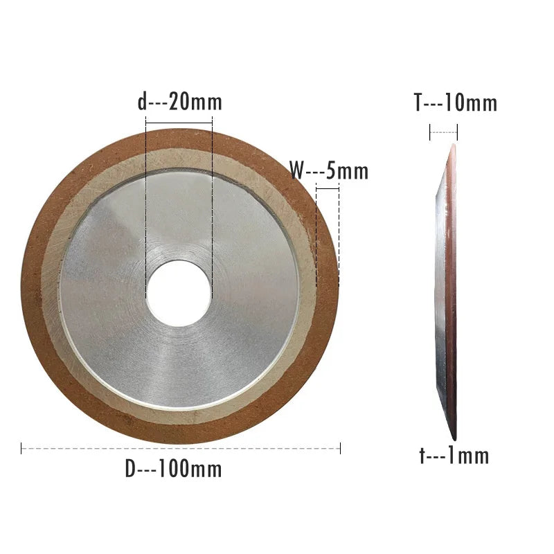 1 piece Dia. 75mm/100mm/125/150mm PDX Diamond Grinding Disc Resin Abrasive Wheel P150 Saw Knife Blade Polishing