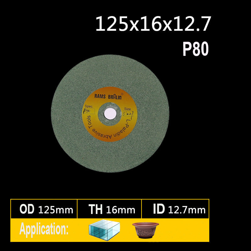 1 piece 5"x5/8"x1/2" Ceramic Abrasive Wheel P46 P60 P80 P120