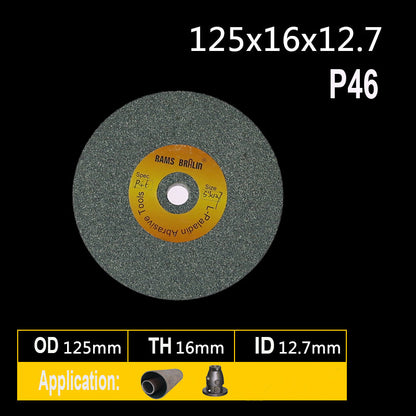 1 piece 5"x5/8"x1/2" Ceramic Abrasive Wheel P46 P60 P80 P120