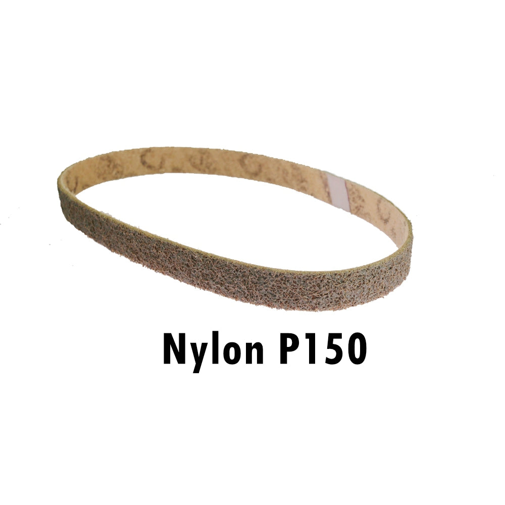 4 pcs 30x1" Non-woven Nylon Stretch-proof Abrasive Sanding Belt 762x25mm Coarse to Fine for Metal Plastic Striping Deburring