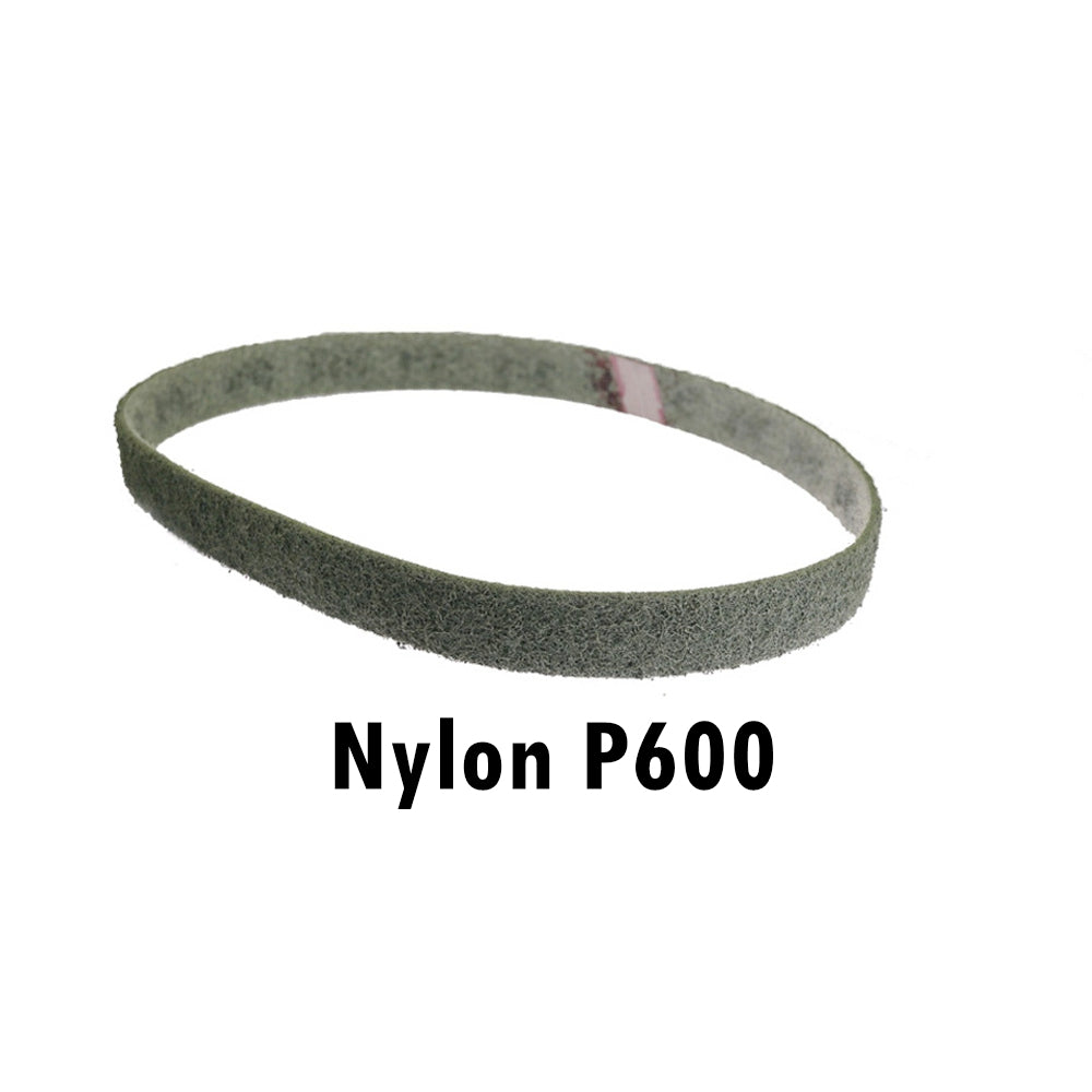 4 pcs 30x1" Non-woven Nylon Stretch-proof Abrasive Sanding Belt 762x25mm Coarse to Fine for Metal Plastic Striping Deburring