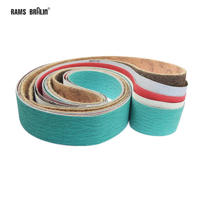 2000x50mm Abrasive Sanding Belts 78.74"x2" Aluminium Zirconia Ceramic Trizact Felt Nylon Polishing Band for Wood Soft Metal Stainless Steel Grinding