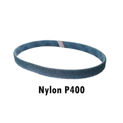 4 pcs 30x1" Non-woven Nylon Stretch-proof Abrasive Sanding Belt 762x25mm Coarse to Fine for Metal Plastic Striping Deburring