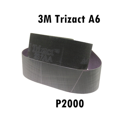 6 pcs 3M Trizact Cloth Belt 237AA Medium to Super Fine Sanding Band