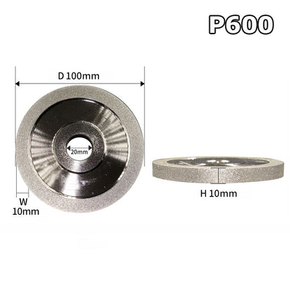 4"/100mm Diamond Grinding Flap Wheel Grinder Circle Sharpener Disc P100 - P600
