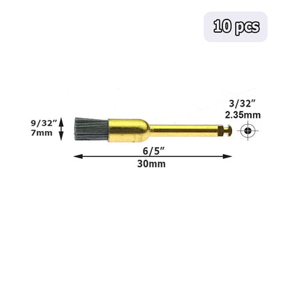 Mini Nylon Abrasive Polishing Brush 3/32" 2.35mm shank Dental Grinding Cleaning Material for Handpiece